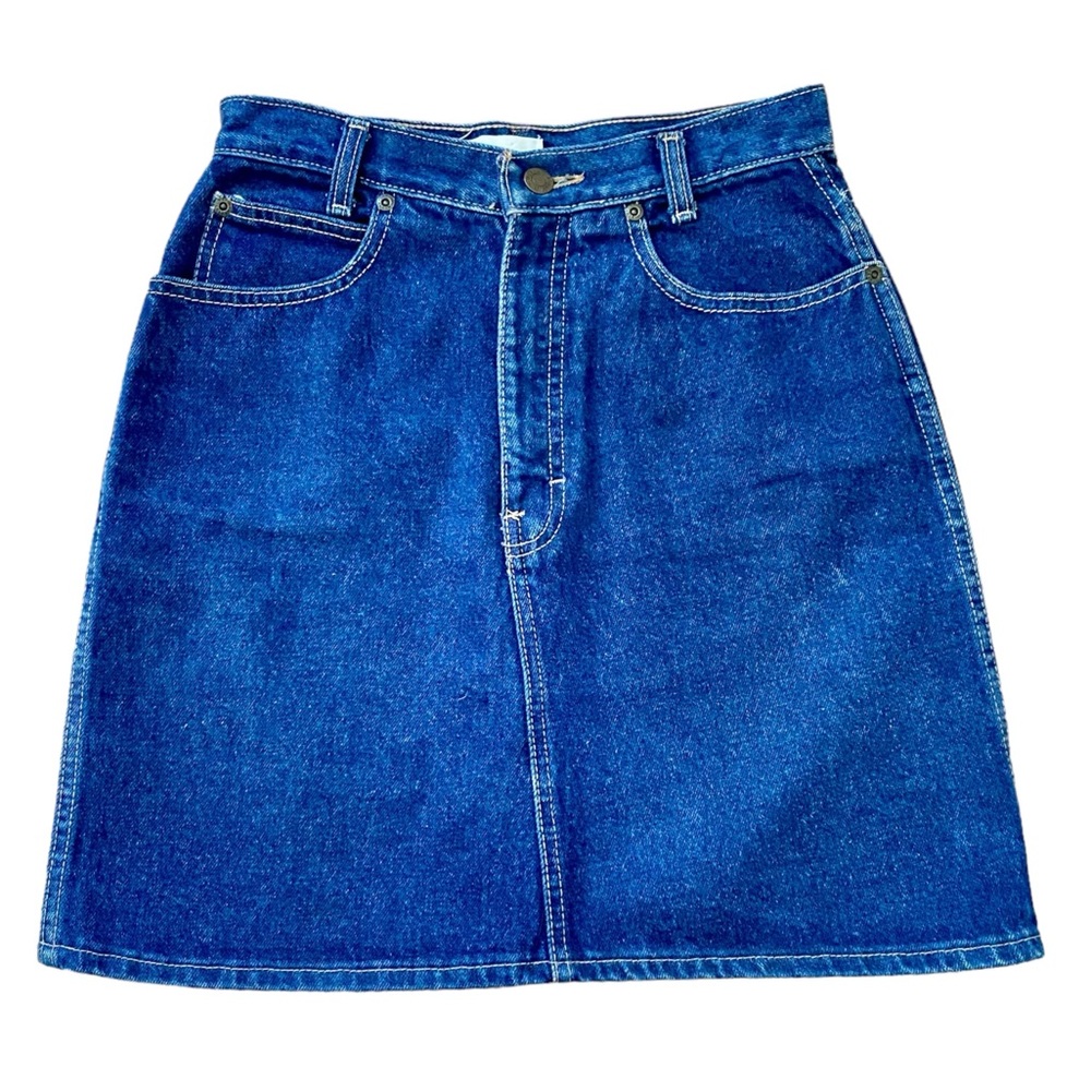 Vintage 80s Calvin Klein Classic High Waist Jean Skirt Vintage size 9